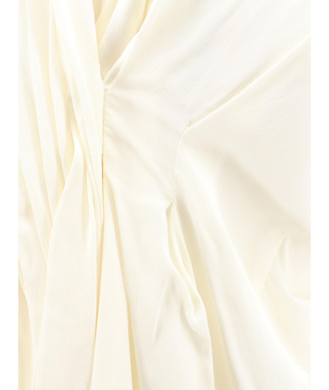 SEMICOUTURE Бежевая ацетатная блузы, фото 3