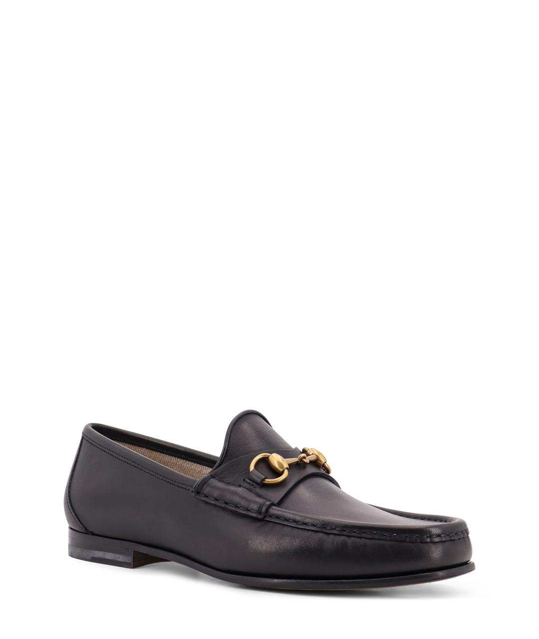 GUCCI Черные кожаные лоферы, фото 2