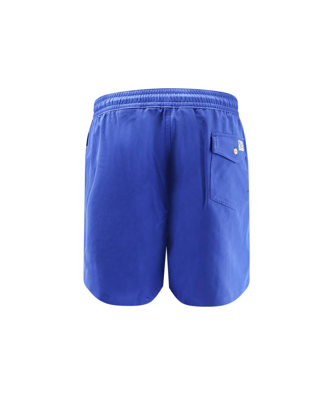 POLO RALPH LAUREN Синие полиэстеровые плавки, фото 2