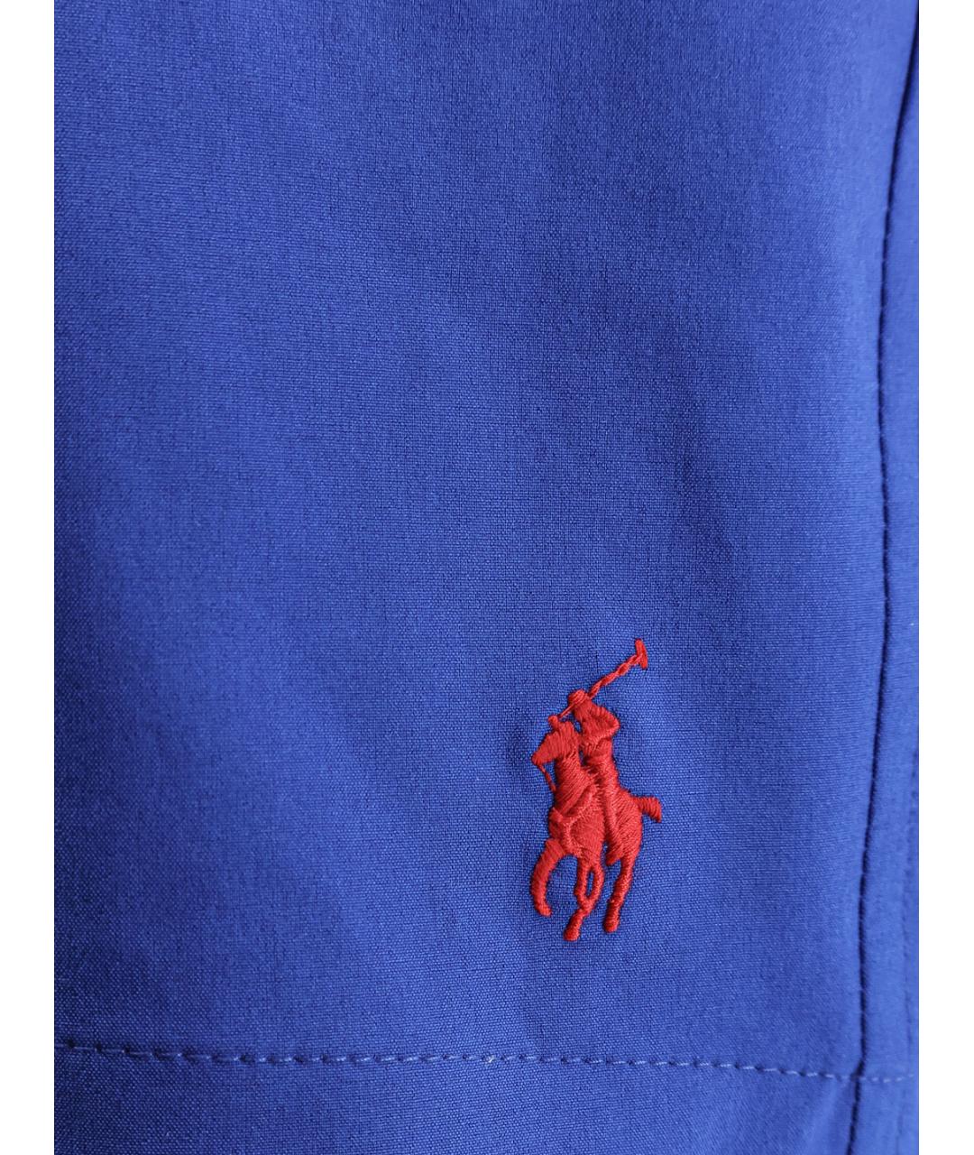 POLO RALPH LAUREN Синие полиэстеровые плавки, фото 3