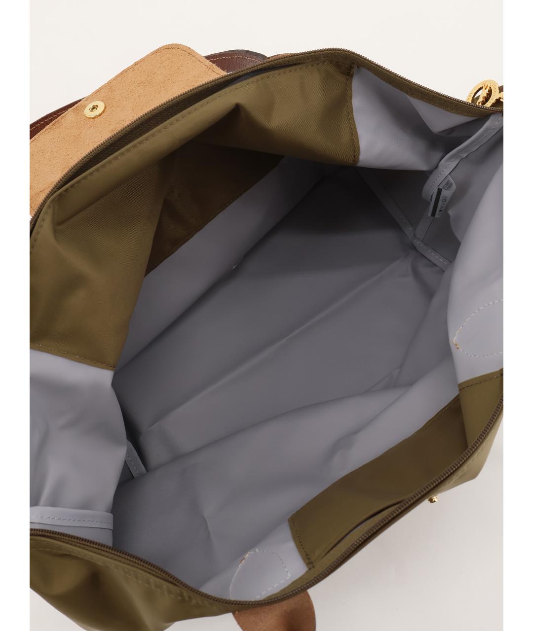 LONGCHAMP Хаки синтетическая сумка тоут, фото 4