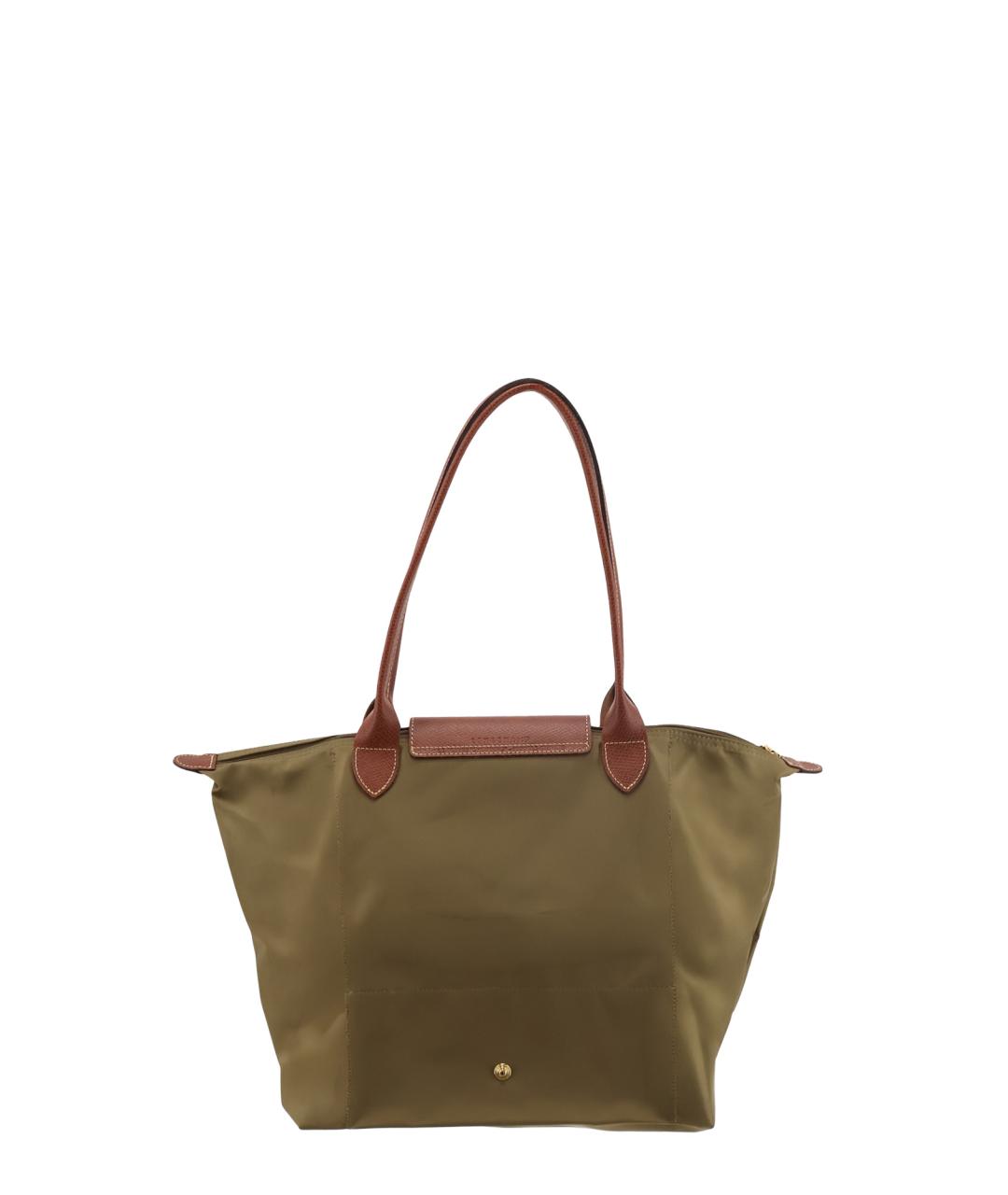 LONGCHAMP Хаки синтетическая сумка тоут, фото 2