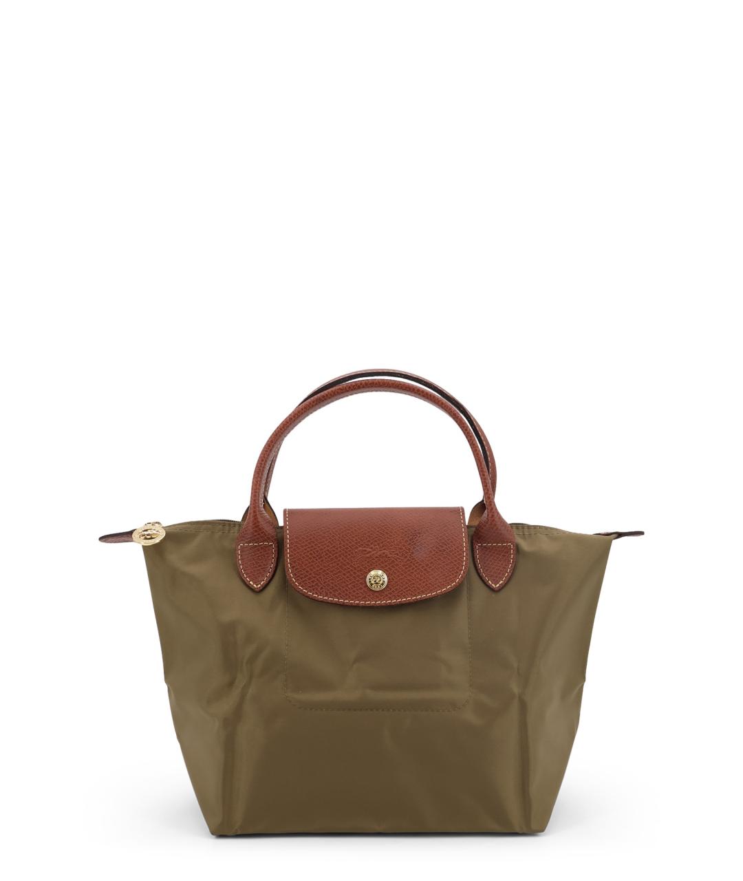 LONGCHAMP Хаки синтетическая сумка тоут, фото 1