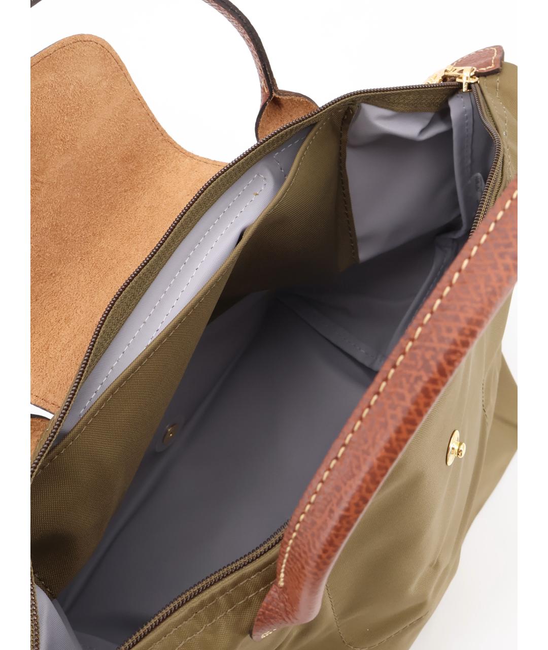 LONGCHAMP Хаки синтетическая сумка тоут, фото 4