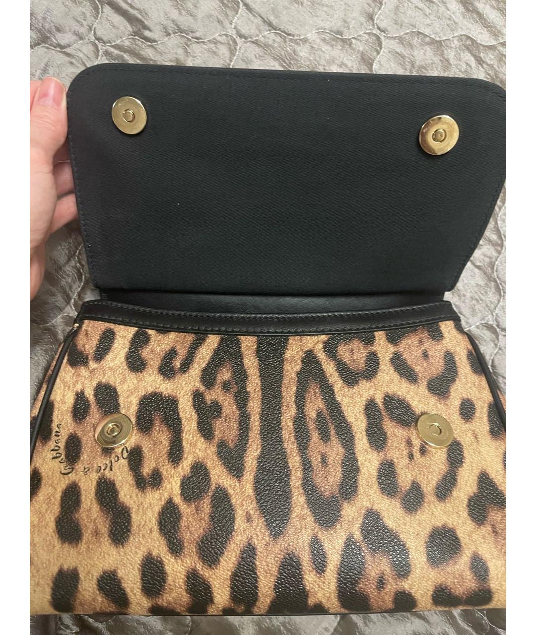 DOLCE&GABBANA Кожаная сумка с короткими ручками, фото 5