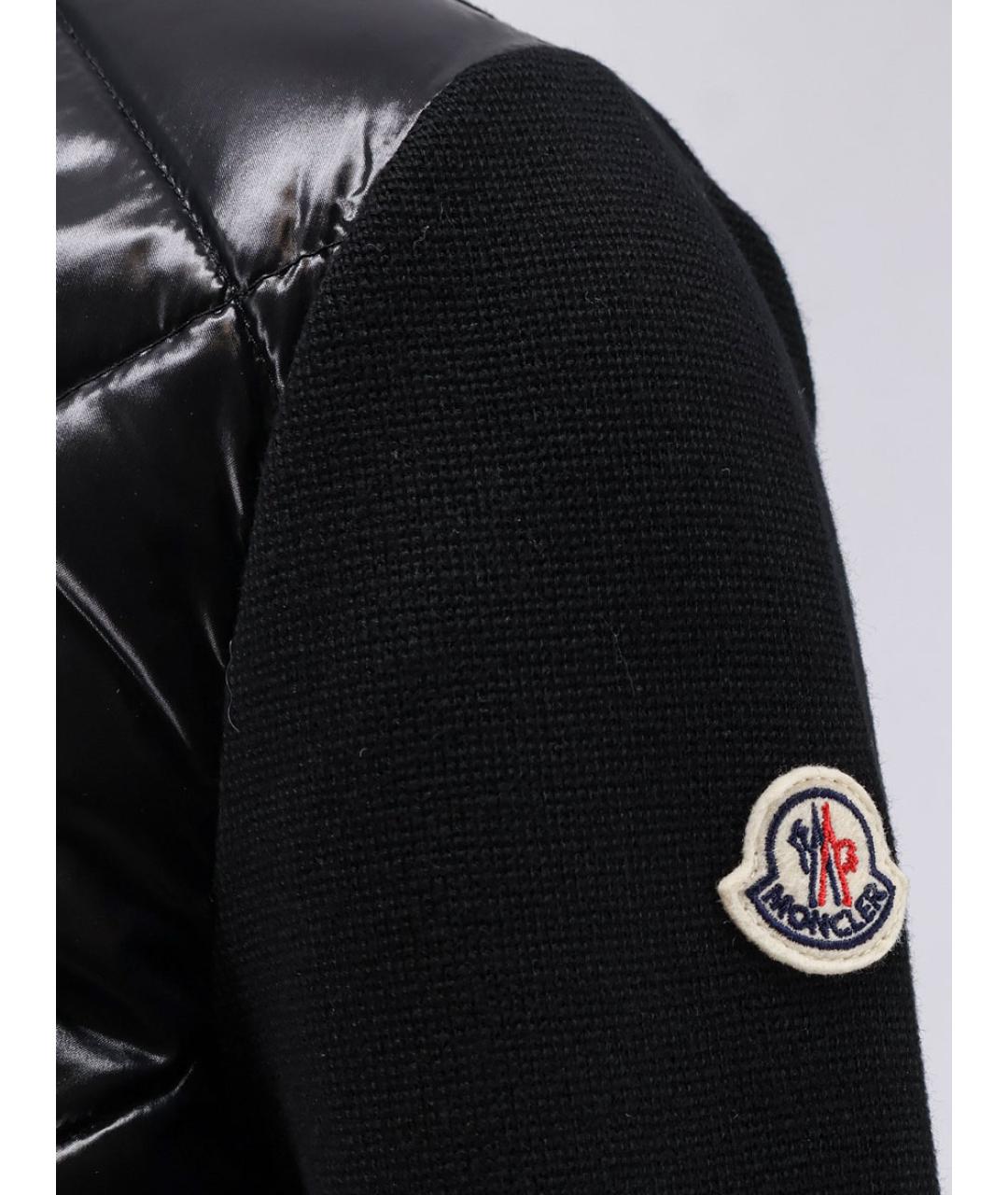 MONCLER Черная полиамидовая куртка, фото 3