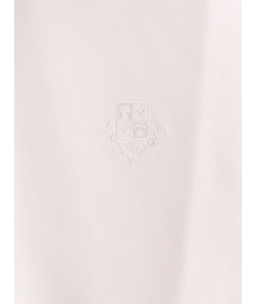 LORO PIANA Белая хлопковая футболка, фото 3