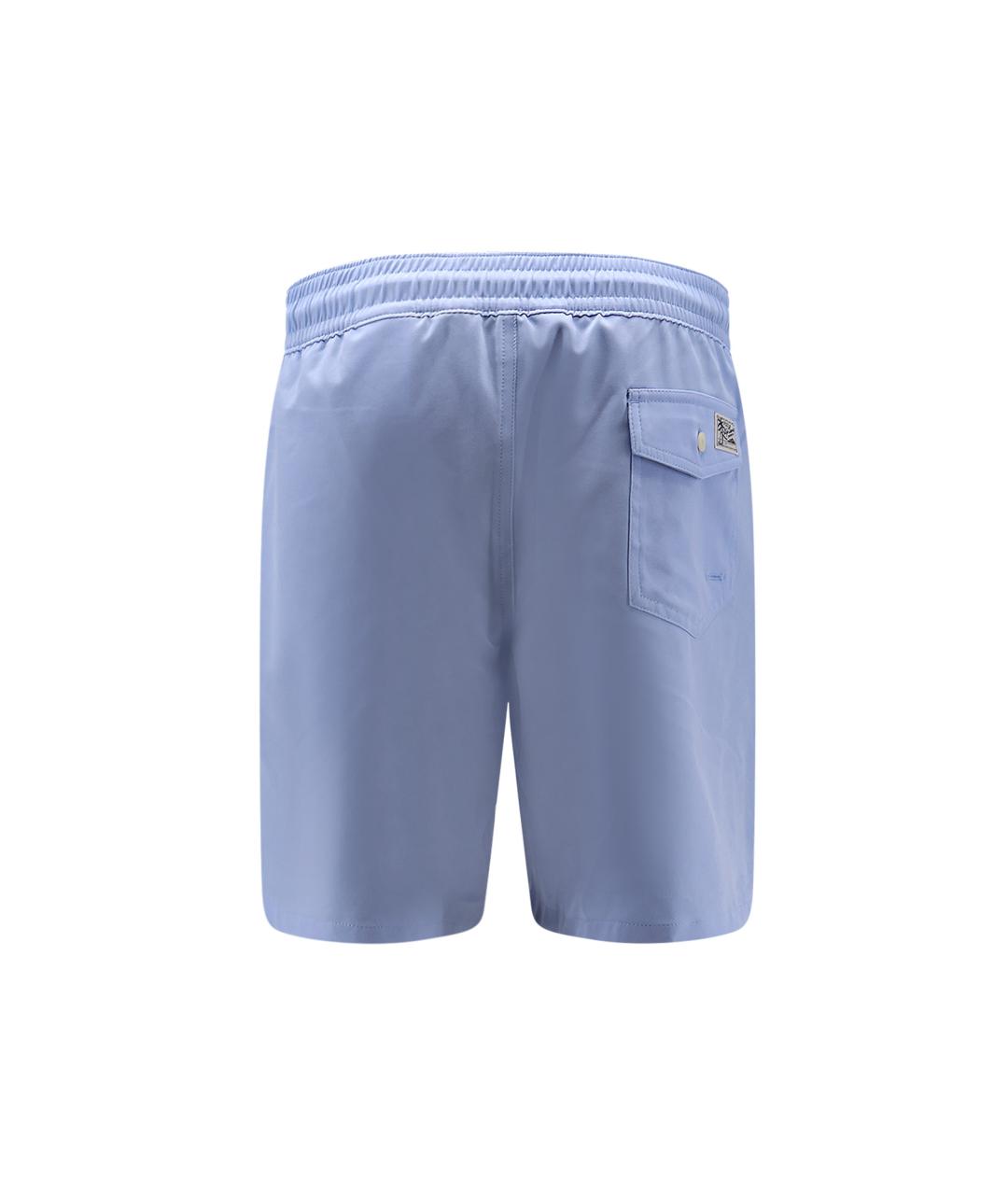POLO RALPH LAUREN Голубые нейлоновые плавки, фото 2