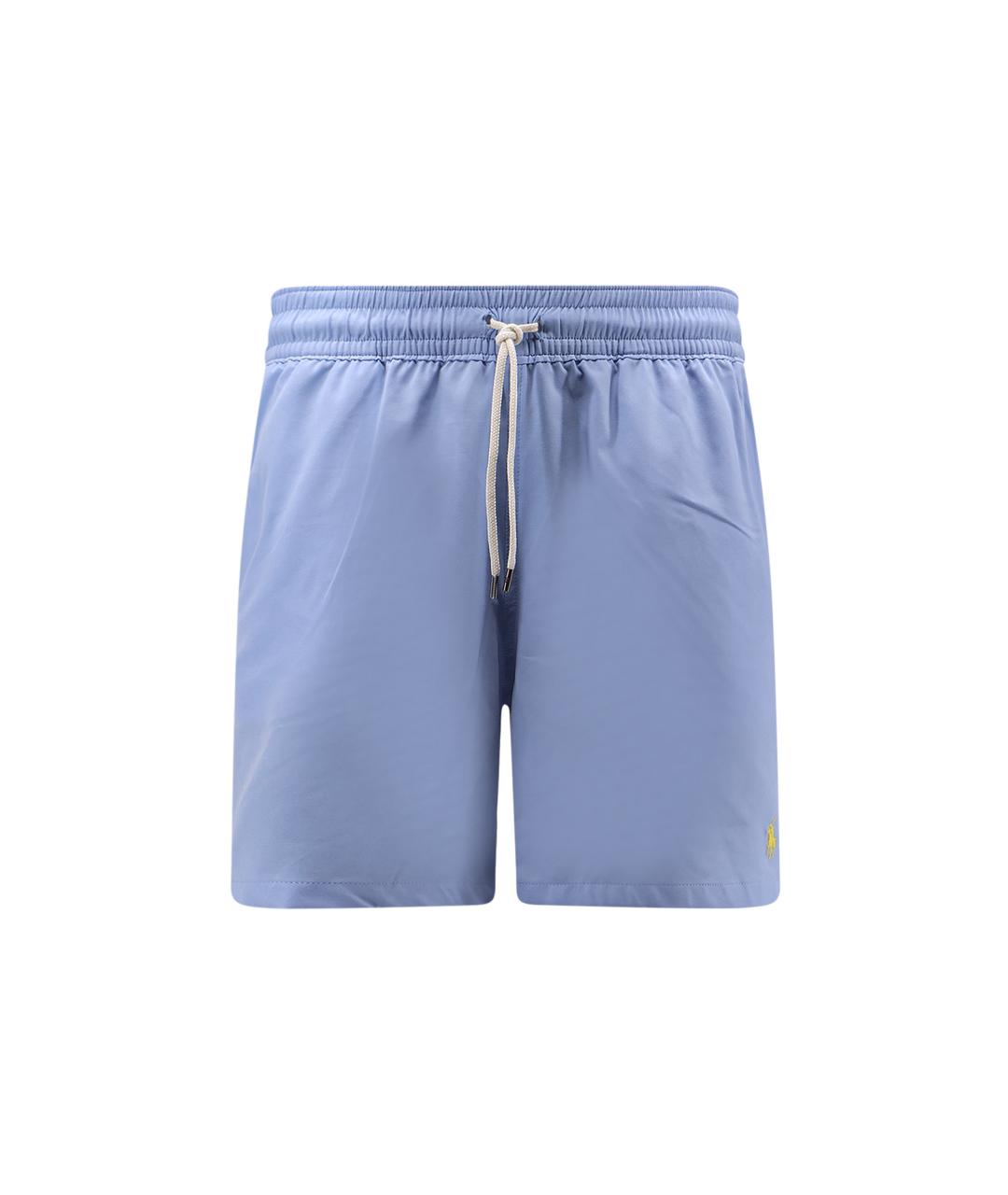 POLO RALPH LAUREN Голубые нейлоновые плавки, фото 1