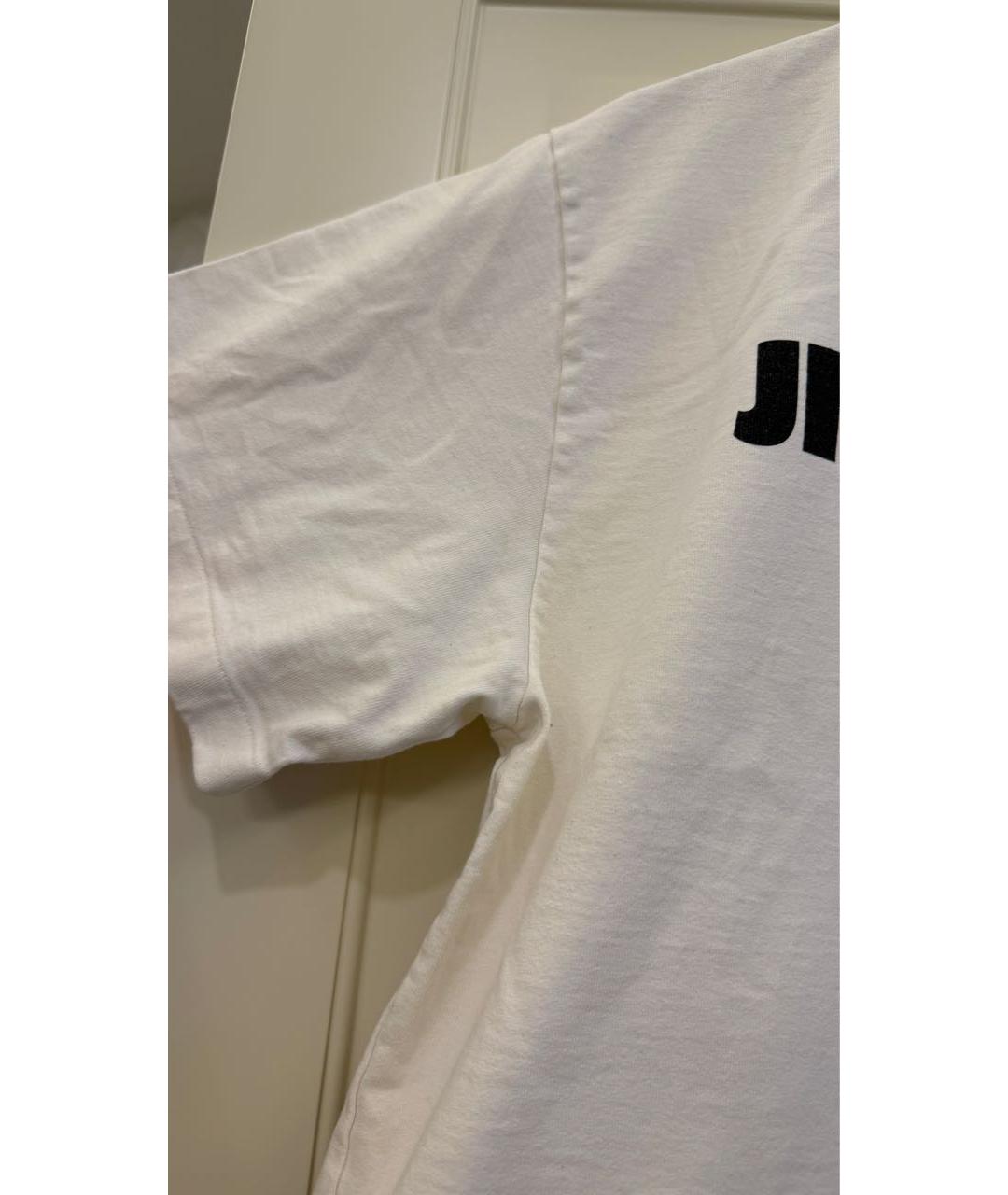 JIL SANDER Белая хлопковая футболка, фото 6