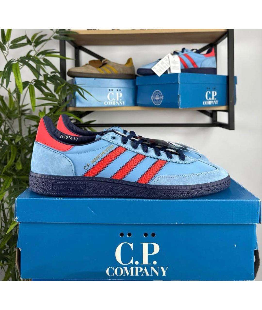 ADIDAS Голубые замшевые низкие кроссовки / кеды, фото 3