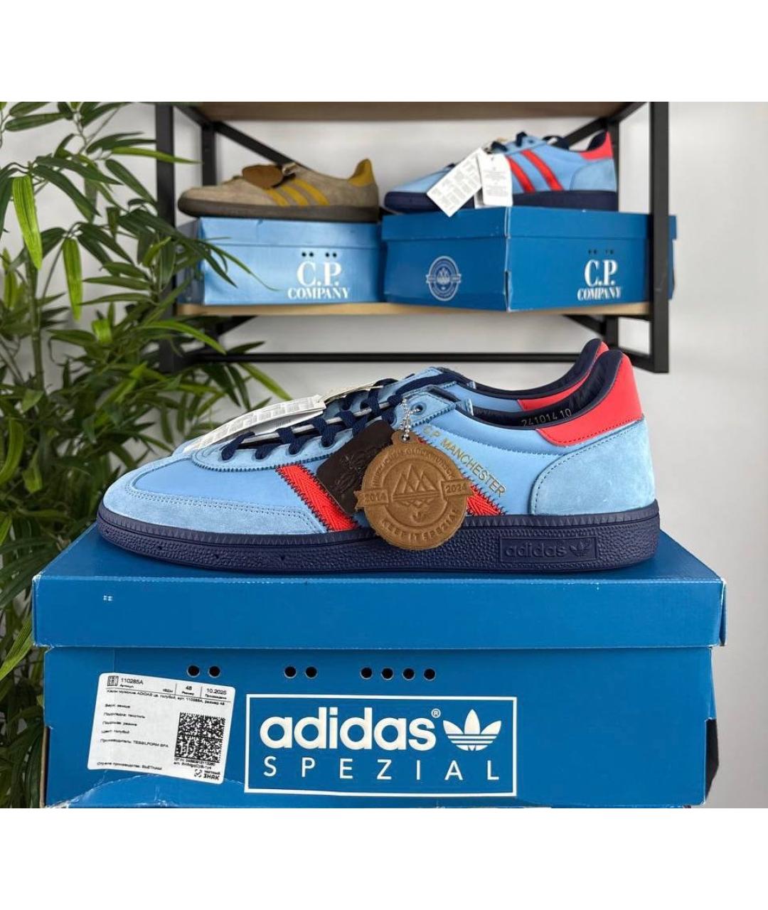 ADIDAS Голубые замшевые низкие кроссовки / кеды, фото 9