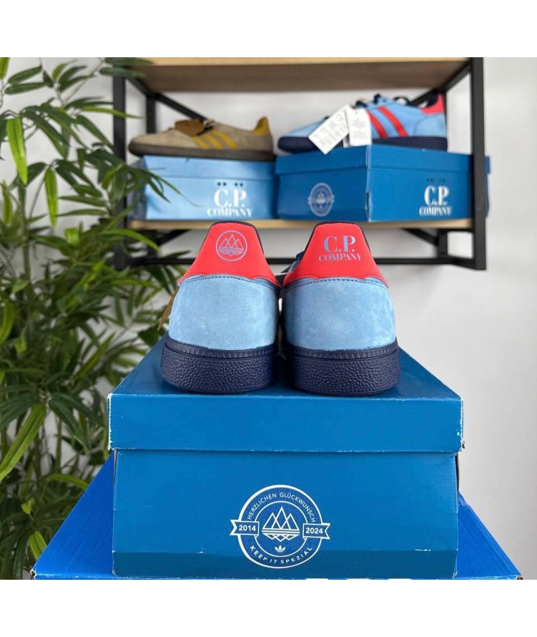 ADIDAS Голубые замшевые низкие кроссовки / кеды, фото 5