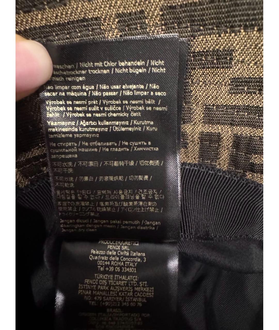 FENDI Коричневая панама, фото 8