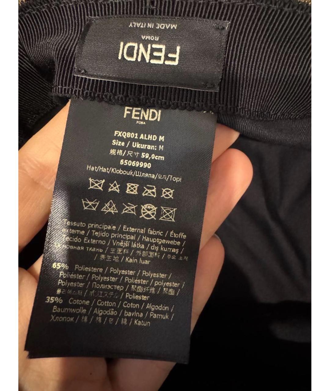 FENDI Коричневая панама, фото 5