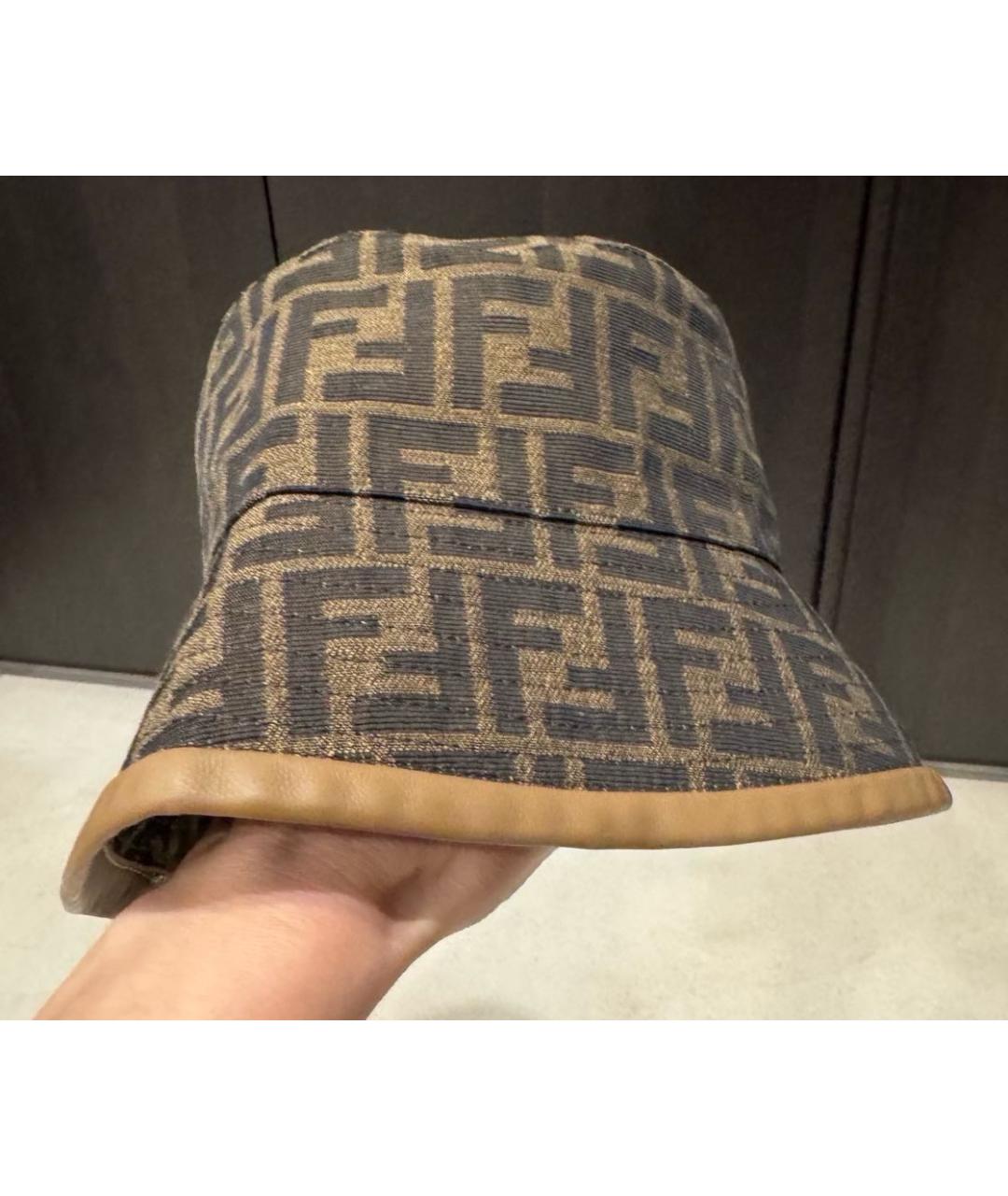 FENDI Коричневая панама, фото 2