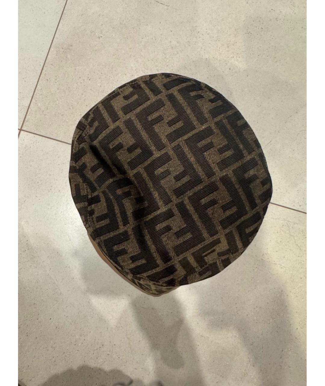 FENDI Коричневая панама, фото 6