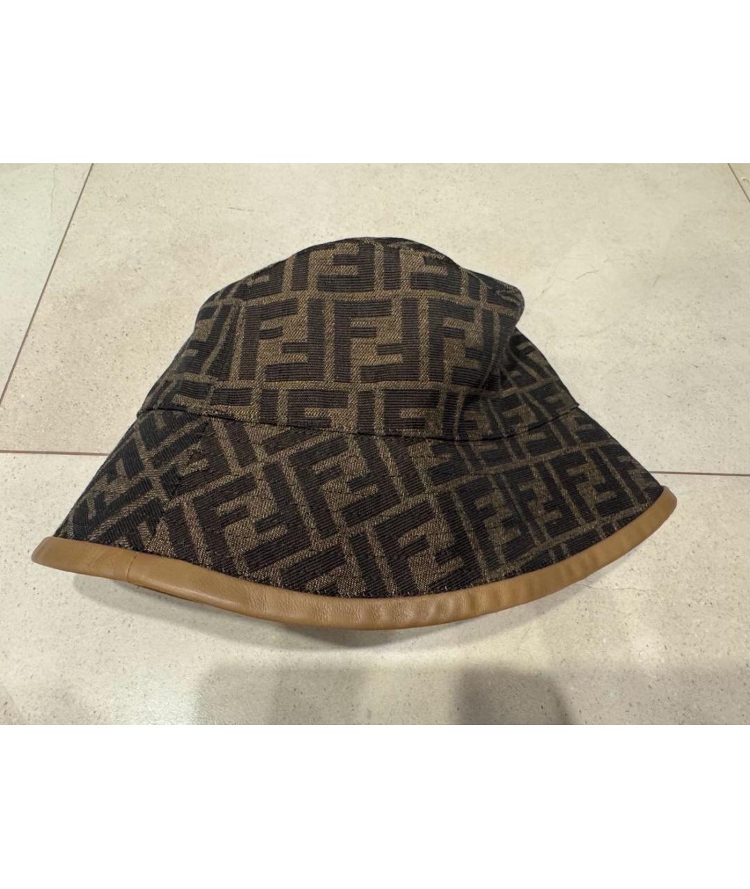 FENDI Коричневая панама, фото 4