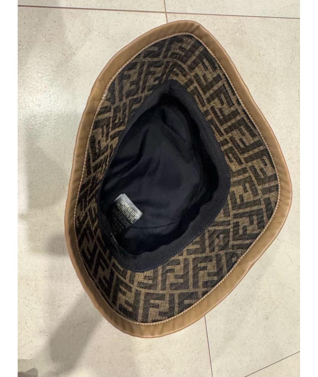 FENDI Коричневая панама, фото 3