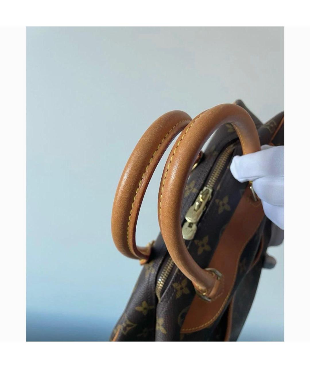 LOUIS VUITTON Коричневая канва сумка с короткими ручками, фото 6