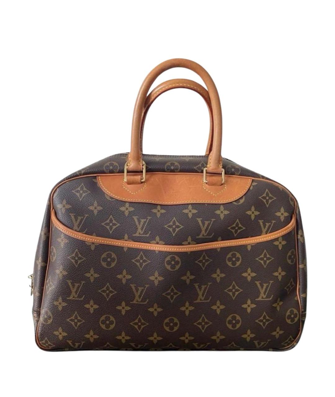 LOUIS VUITTON Коричневая канва сумка с короткими ручками, фото 1