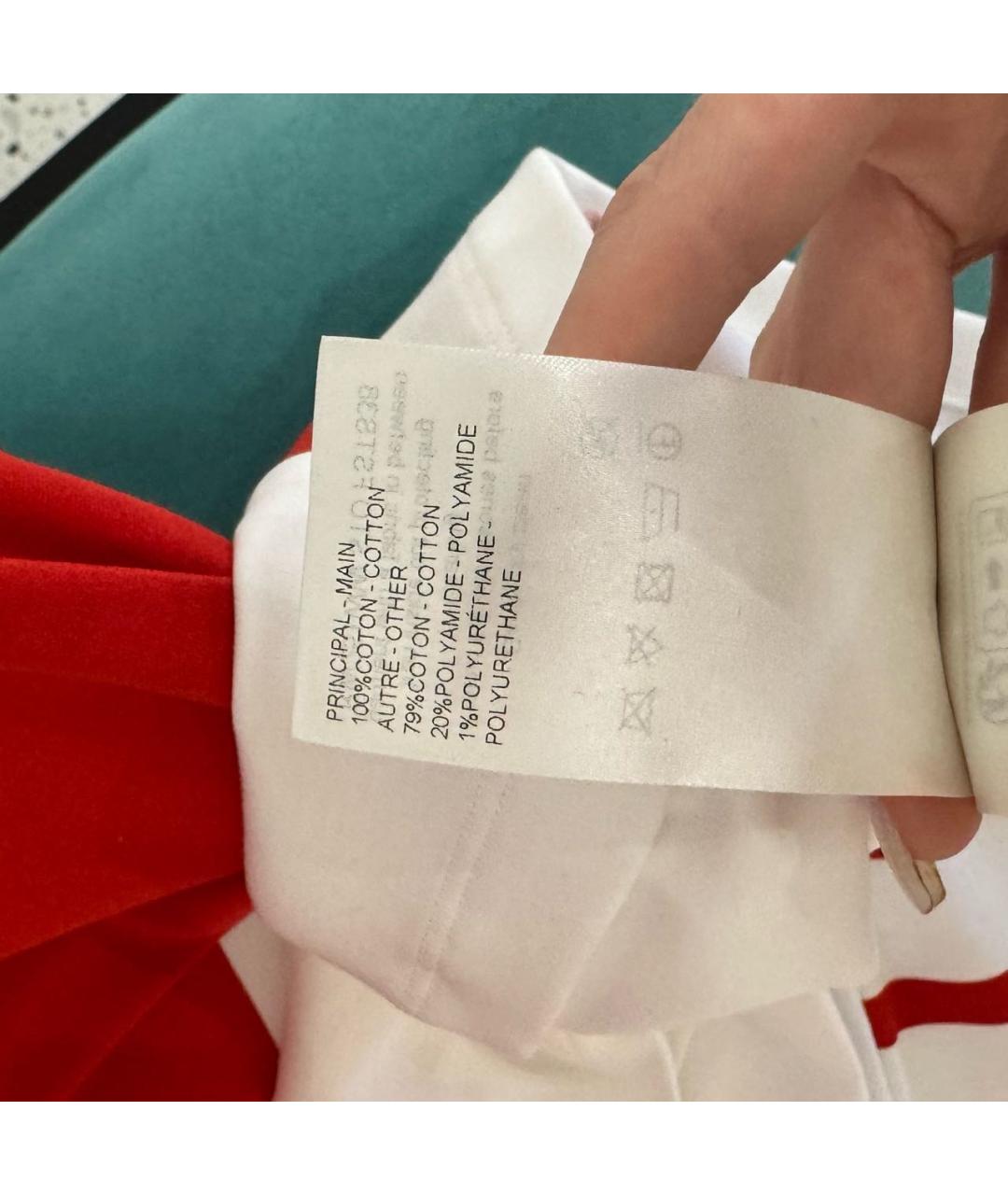 LOUIS VUITTON Белая хлопковая футболка, фото 4