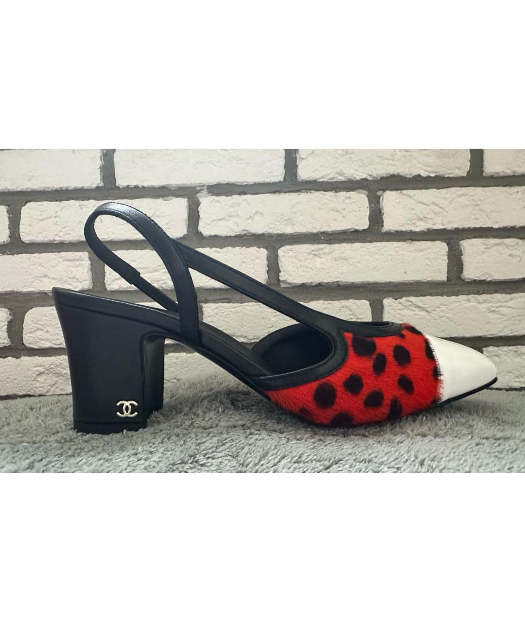 CHANEL Мульти кожаные туфли, фото 6