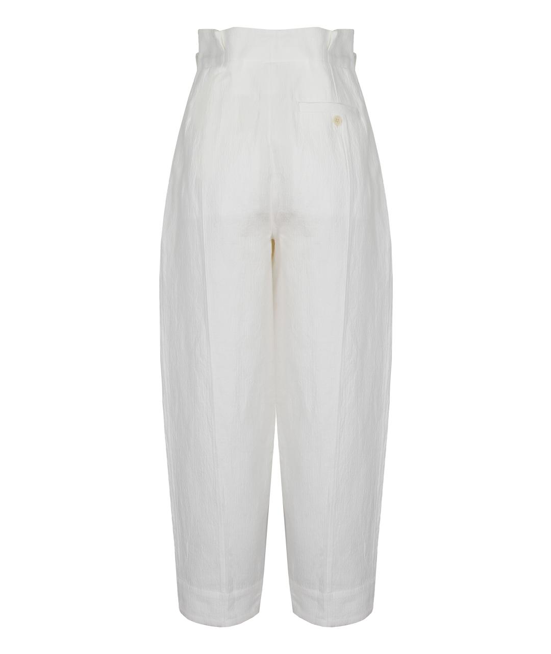 3.1 PHILLIP LIM Белые хлопковые брюки широкие, фото 3