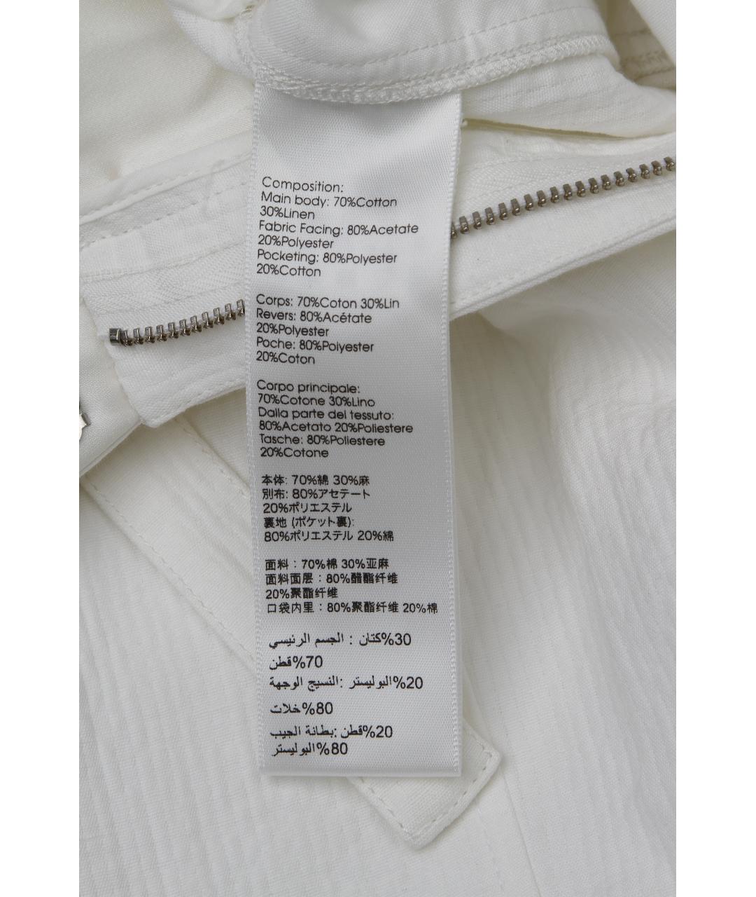 3.1 PHILLIP LIM Белые хлопковые брюки широкие, фото 4