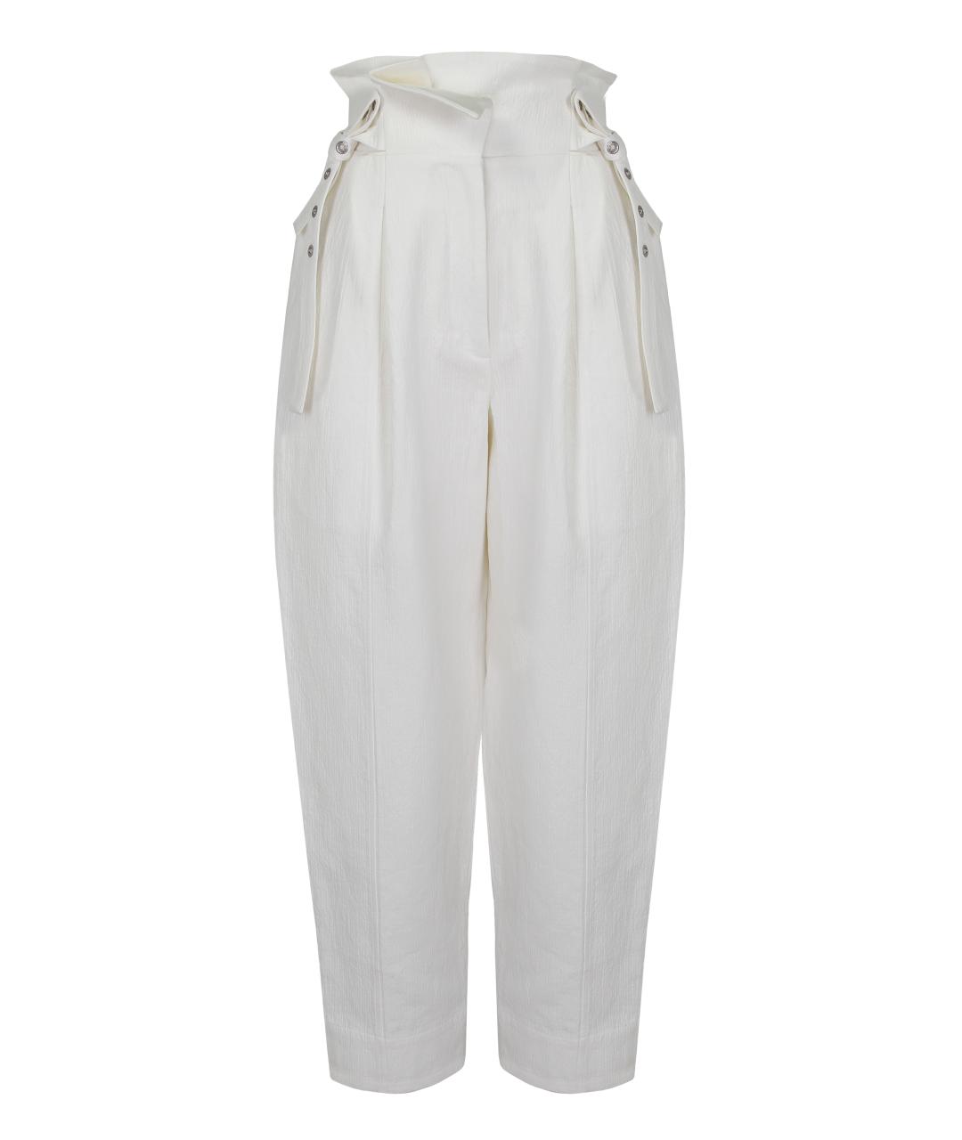 3.1 PHILLIP LIM Белые хлопковые брюки широкие, фото 2
