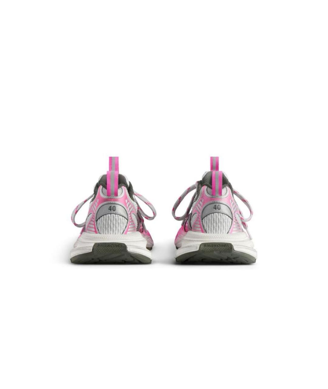 BALENCIAGA Розовые текстильные кроссовки, фото 4