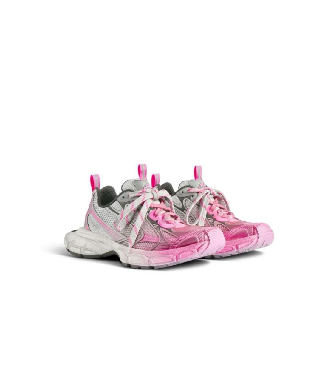 BALENCIAGA Розовые текстильные кроссовки, фото 5