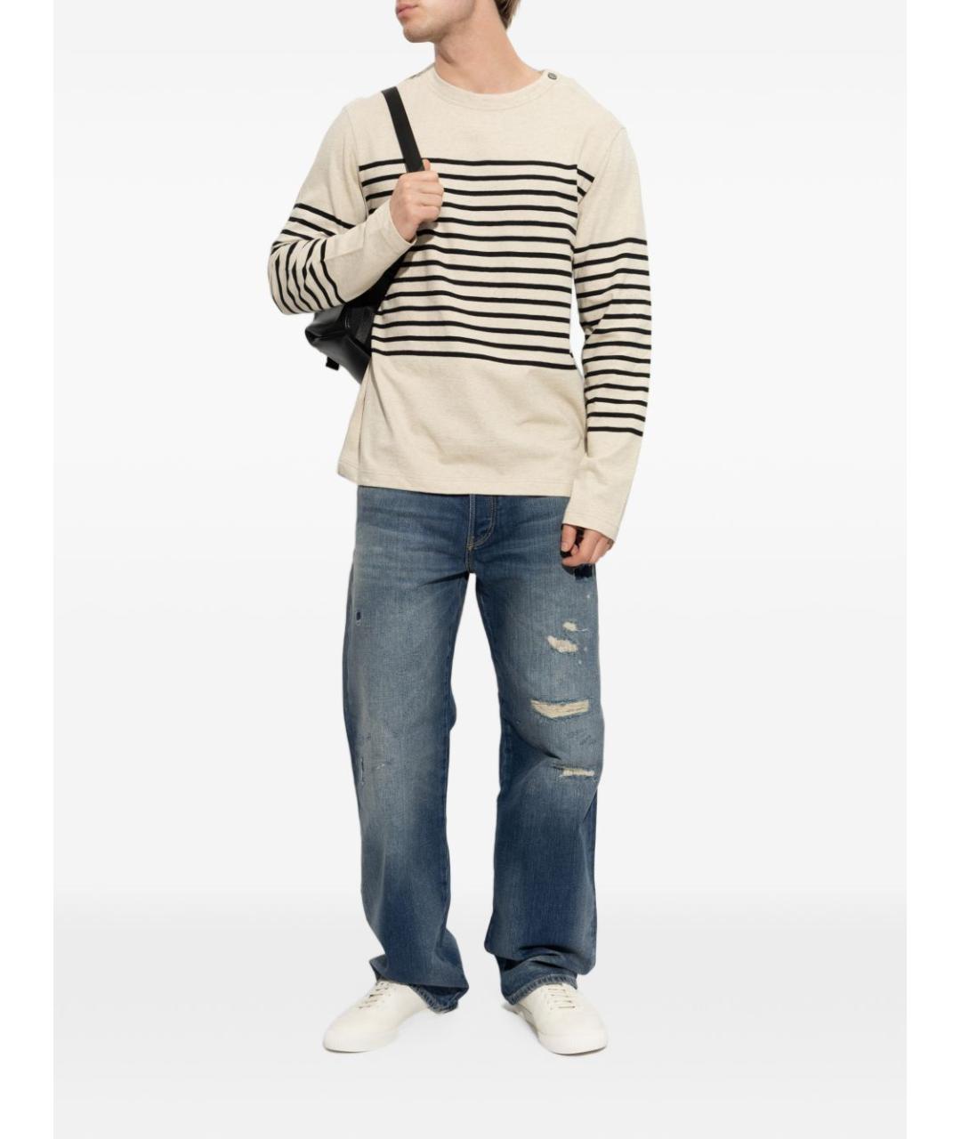 EMPORIO ARMANI Белый хлопковый джемпер / свитер, фото 2