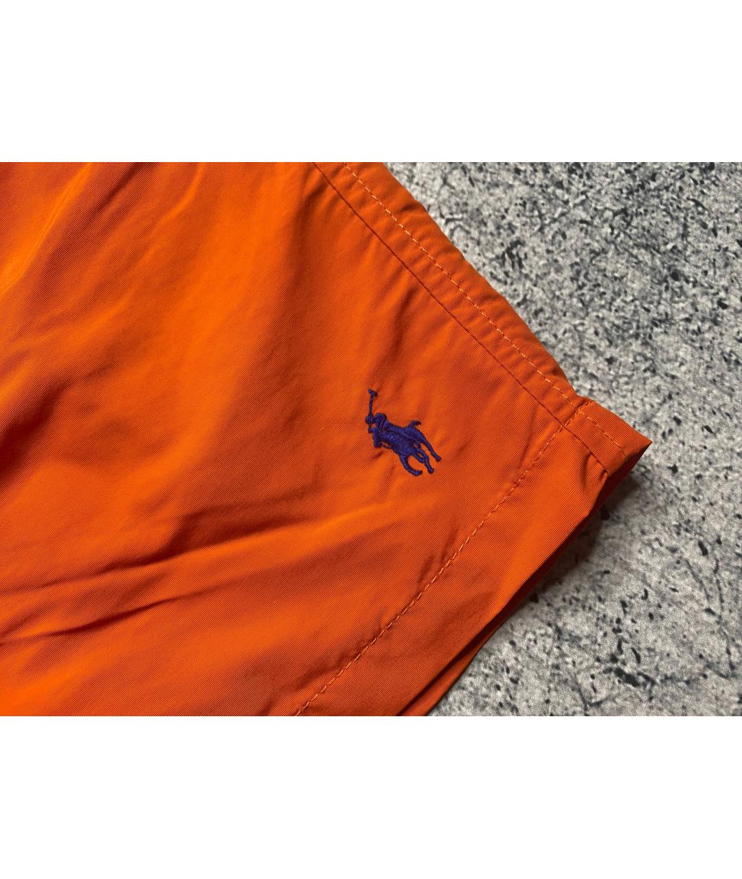 POLO RALPH LAUREN Оранжевые нейлоновые шорты, фото 3