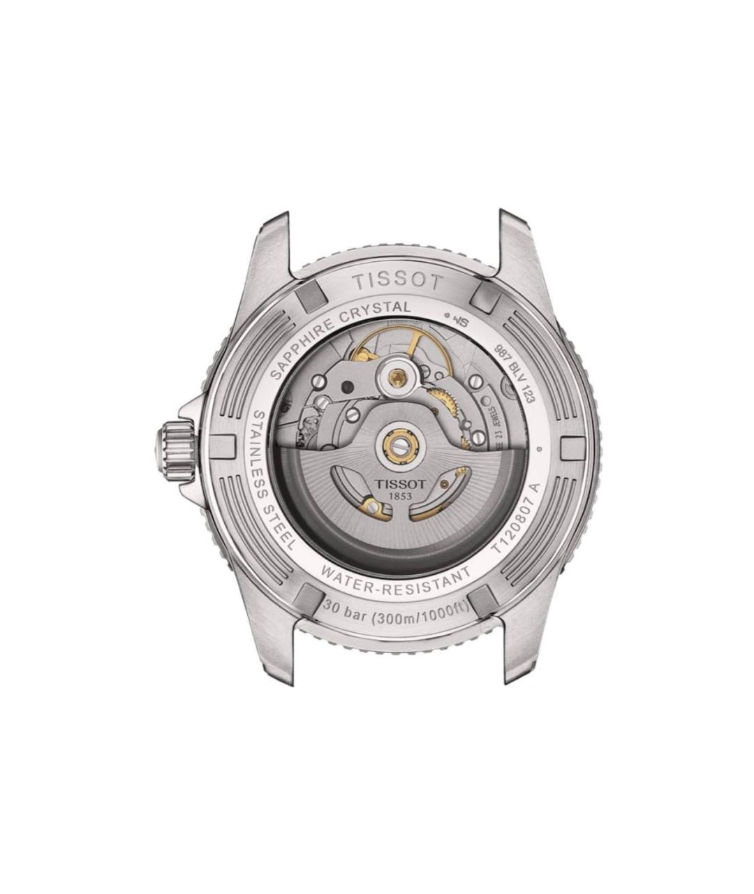 TISSOT Черные стальные часы, фото 2