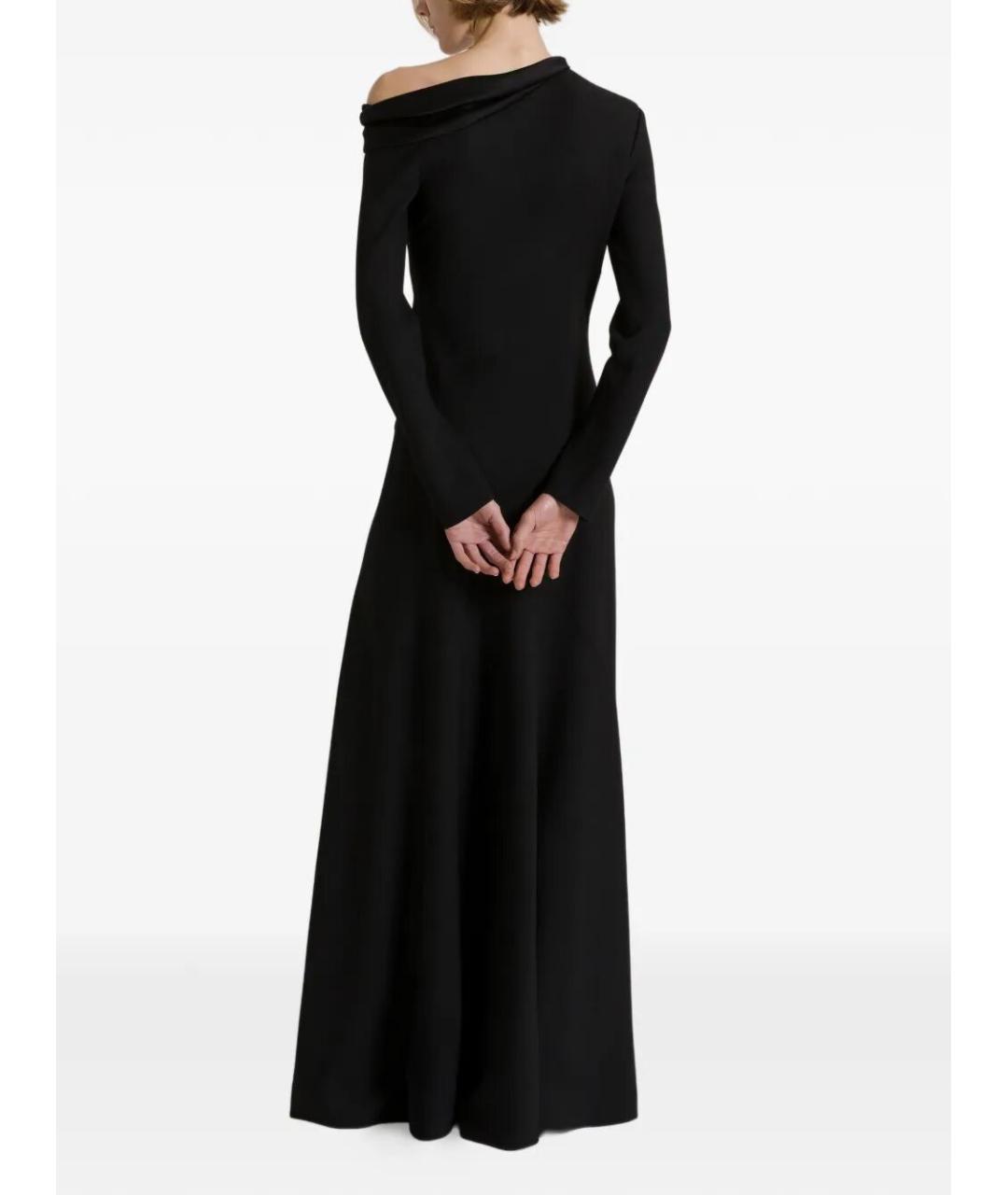 ALBERTA FERRETTI Черное вискозное вечернее платье, фото 3