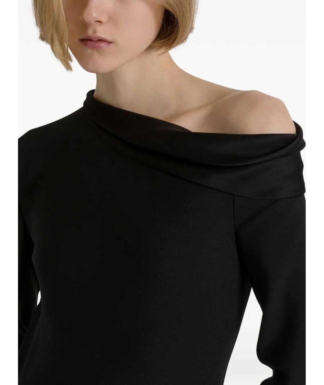 ALBERTA FERRETTI Черное вискозное вечернее платье, фото 4