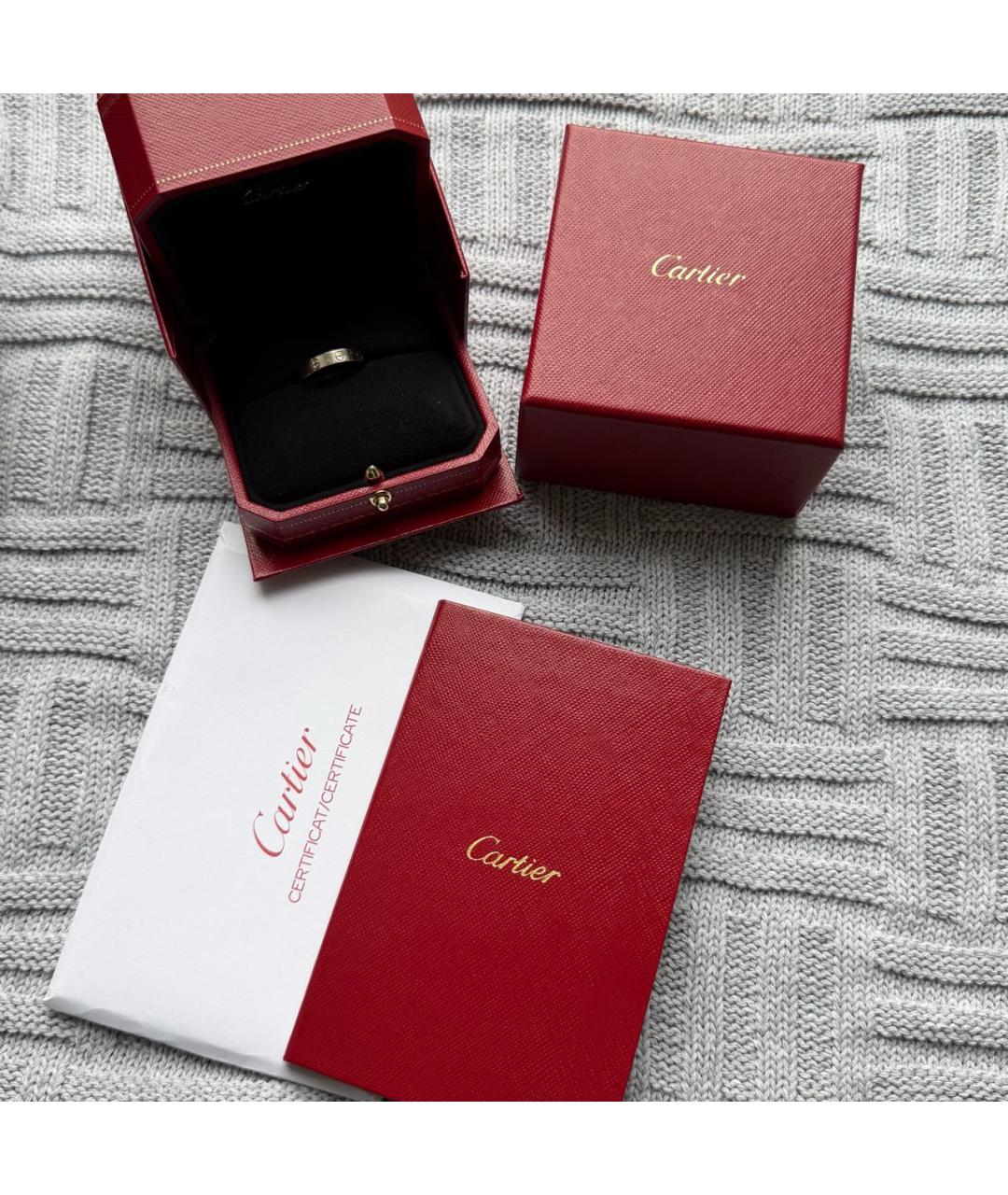 CARTIER Серое кольцо из белого золота, фото 2