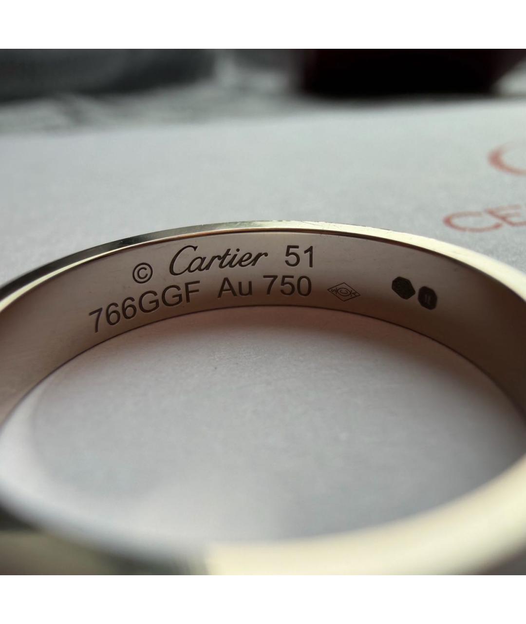 CARTIER Серое кольцо из белого золота, фото 7