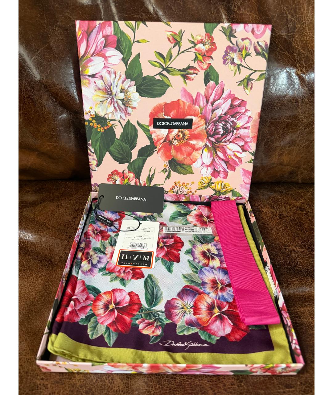 DOLCE&GABBANA Фуксия повязка на голову, фото 2