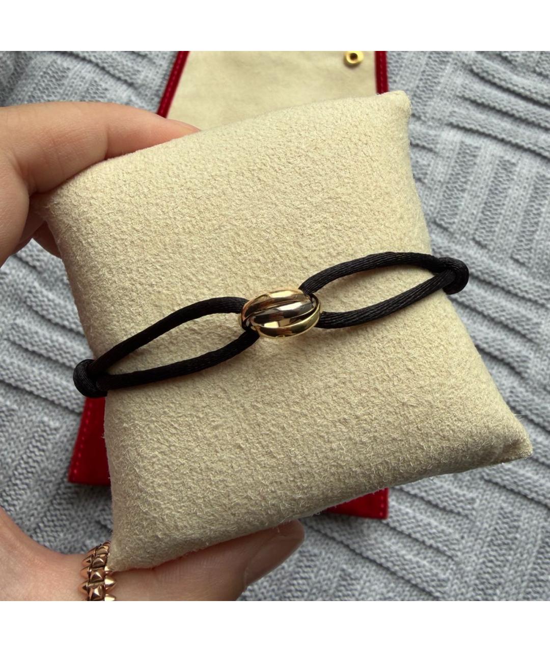 CARTIER Черный браслет из белого золота, фото 3