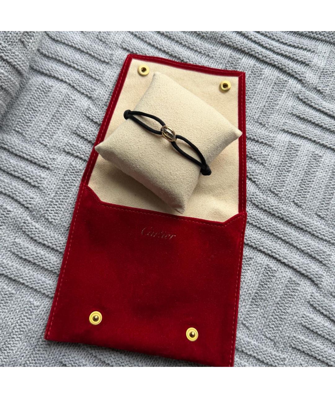 CARTIER Черный браслет из белого золота, фото 2