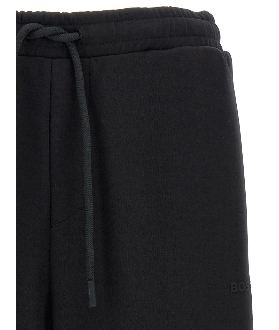 HUGO BOSS Черные хлопковые повседневные брюки, фото 3