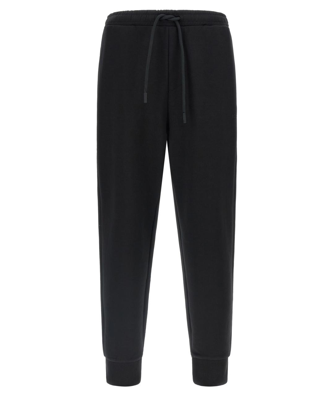 HUGO BOSS Черные хлопковые повседневные брюки, фото 1
