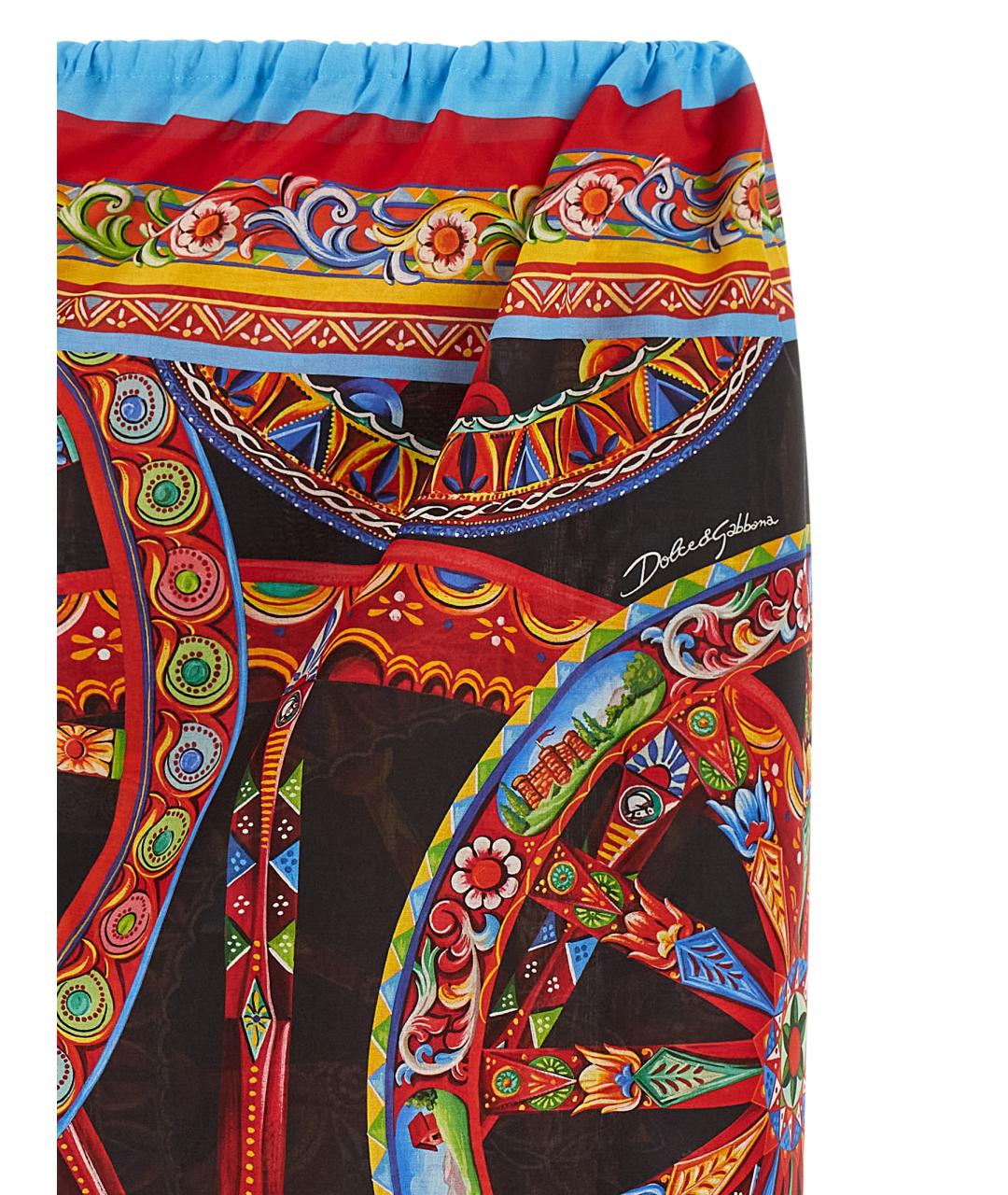 DOLCE&GABBANA Мульти хлопковое парео, фото 3