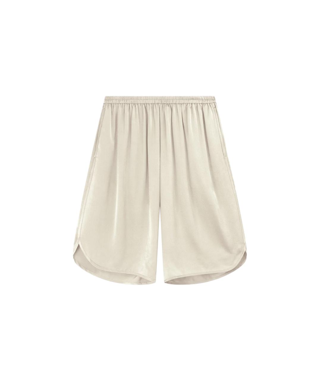 THE FRANKIE SHOP Золотые вискозные шорты, фото 1