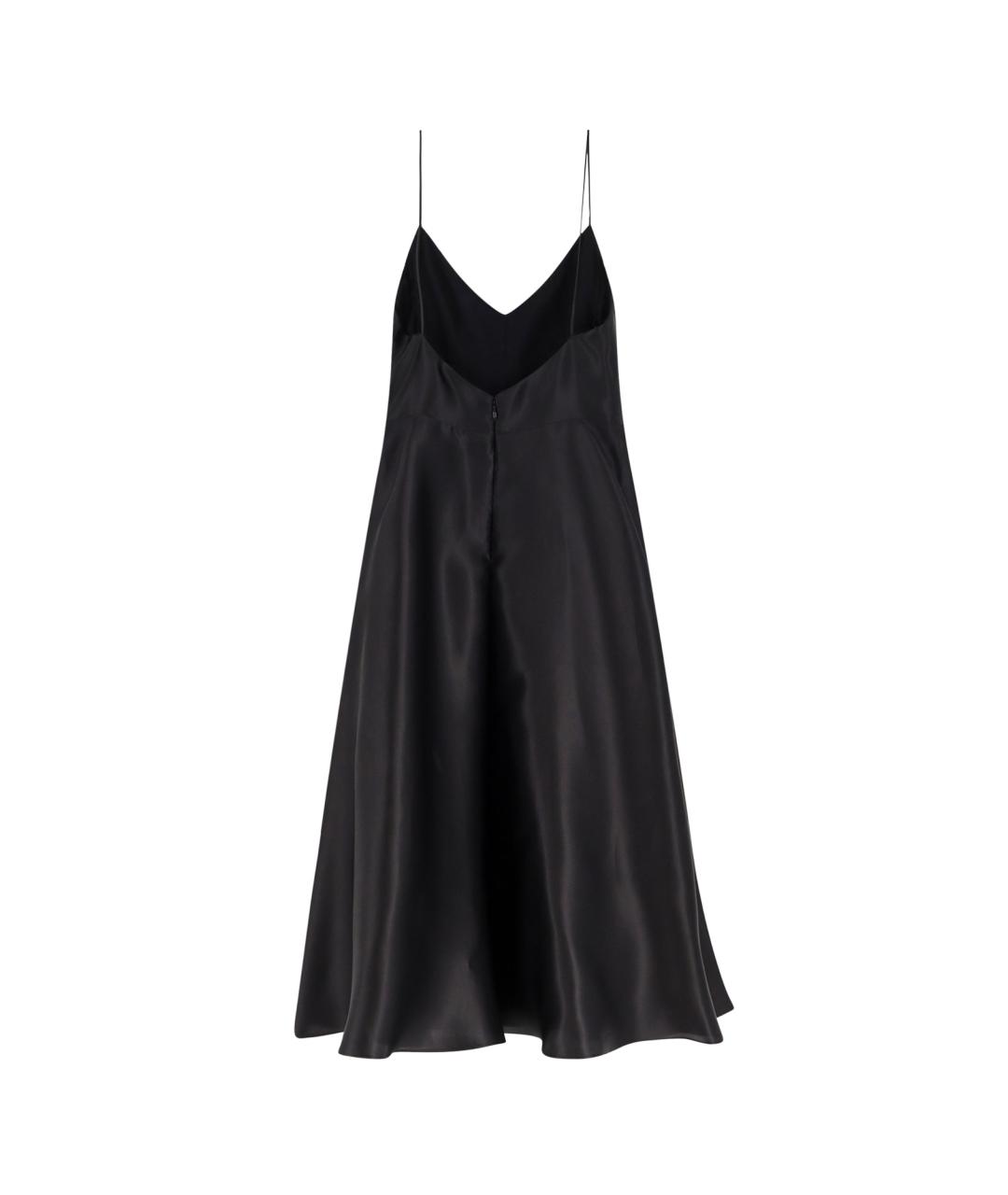 ALBERTA FERRETTI Черное шелковое вечернее платье, фото 2