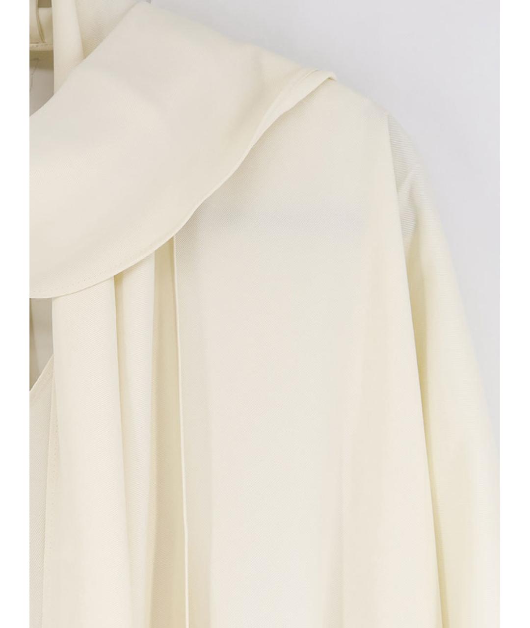 ALBERTA FERRETTI Бежевое вискозное платье, фото 3
