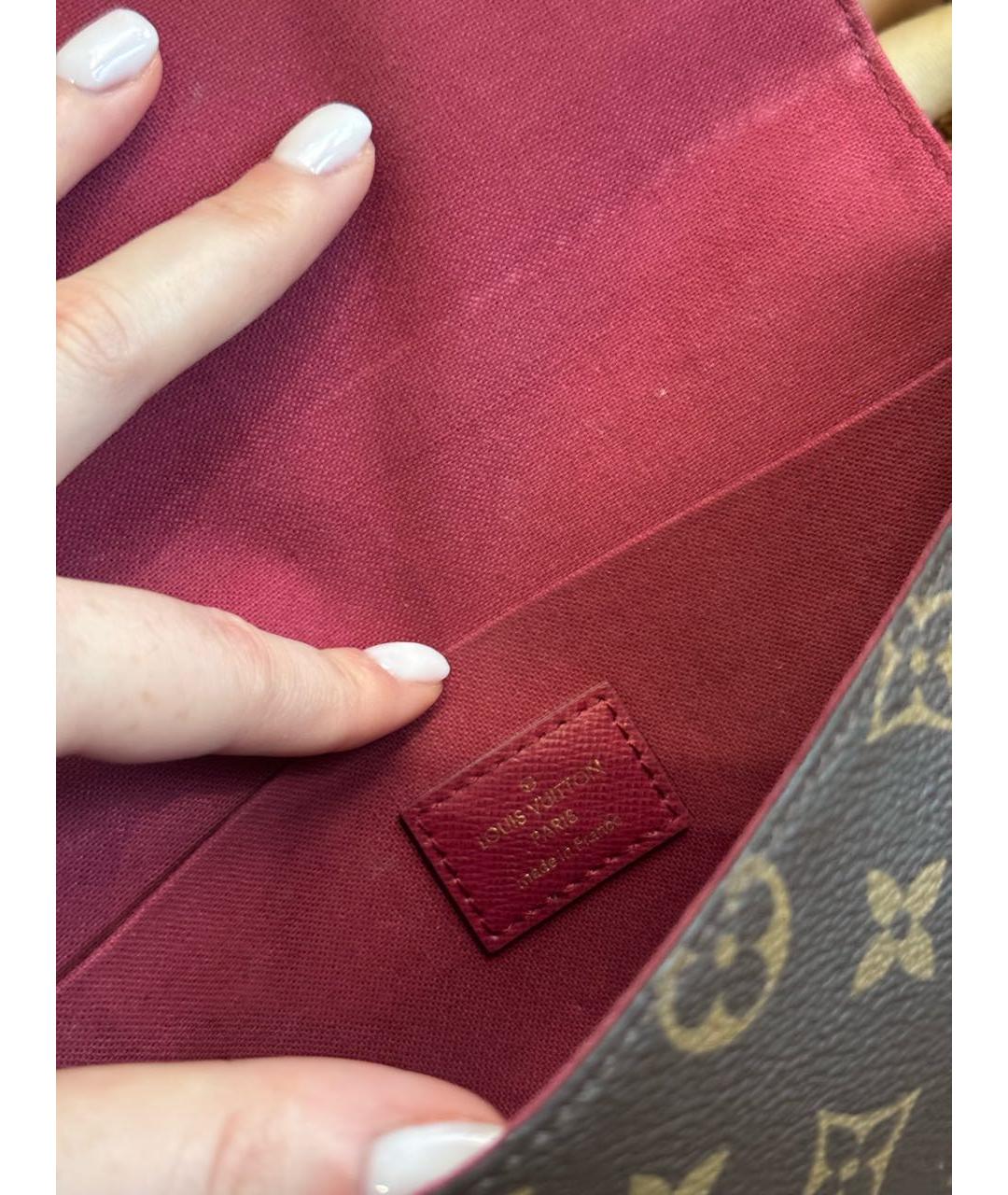 LOUIS VUITTON Коричневая канва сумка через плечо, фото 5