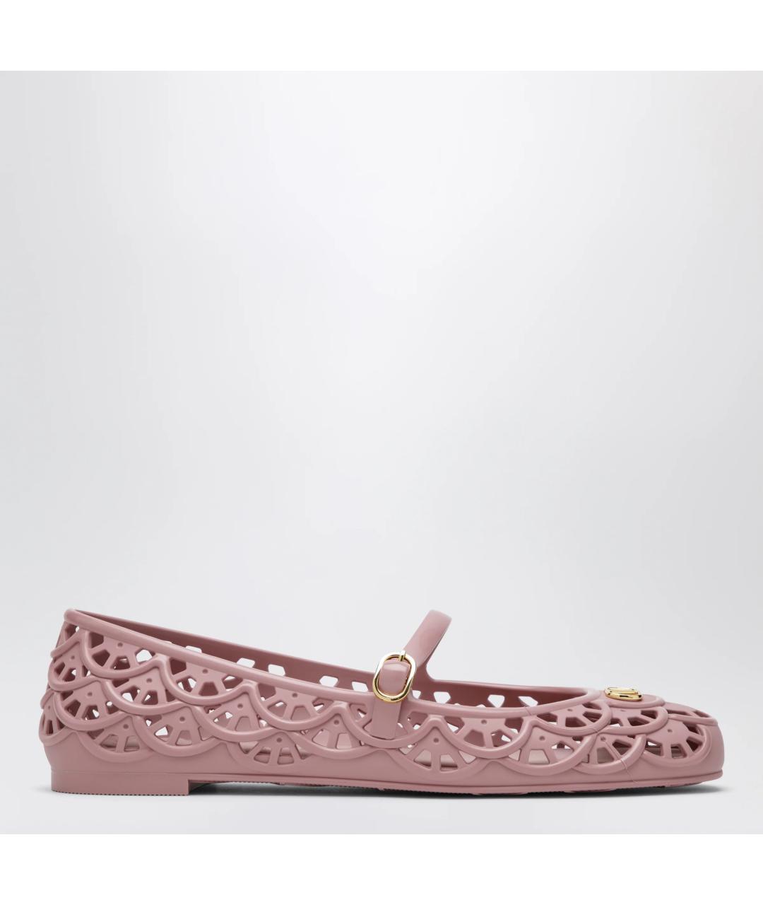 VALENTINO Розовые резиновые балетки, фото 3